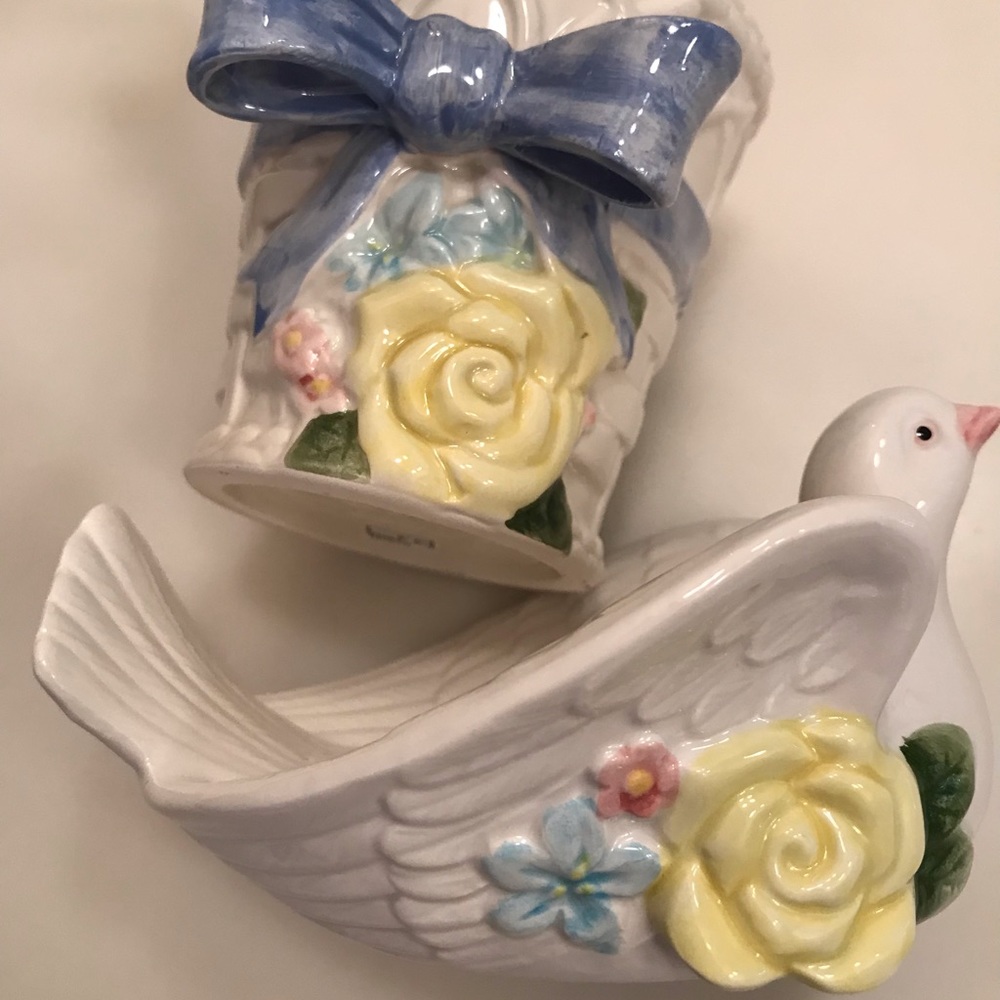 FITZ AND FLOYD NWT SOAP DISH AND TUMBLER New (Old Stock) in box. - Picture 4 of 16